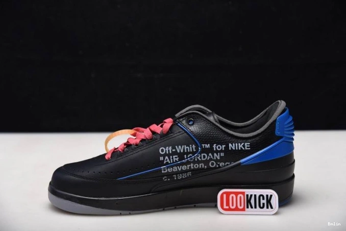 Bmlin Retro Black SP Off-White 2 Jordan Low Blue DJ4375-004 0709